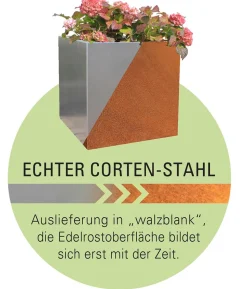 Palatino Cortenstahl-Tischbeet, ca. B100/H80/T40 cm