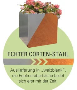 Palatino Cortenstahl-Tomatenhaus, braun, ca. B100/H183/T100 cm