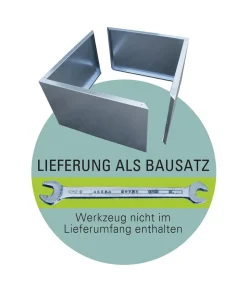 Palatino Metall-Pflanzgefäß Lotte