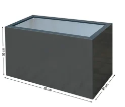 Palatino Metall-Pflanzgefäß Lotte