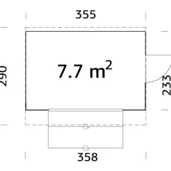 Palmako Marktstand Kira, ca. B355/H264/T290 cm