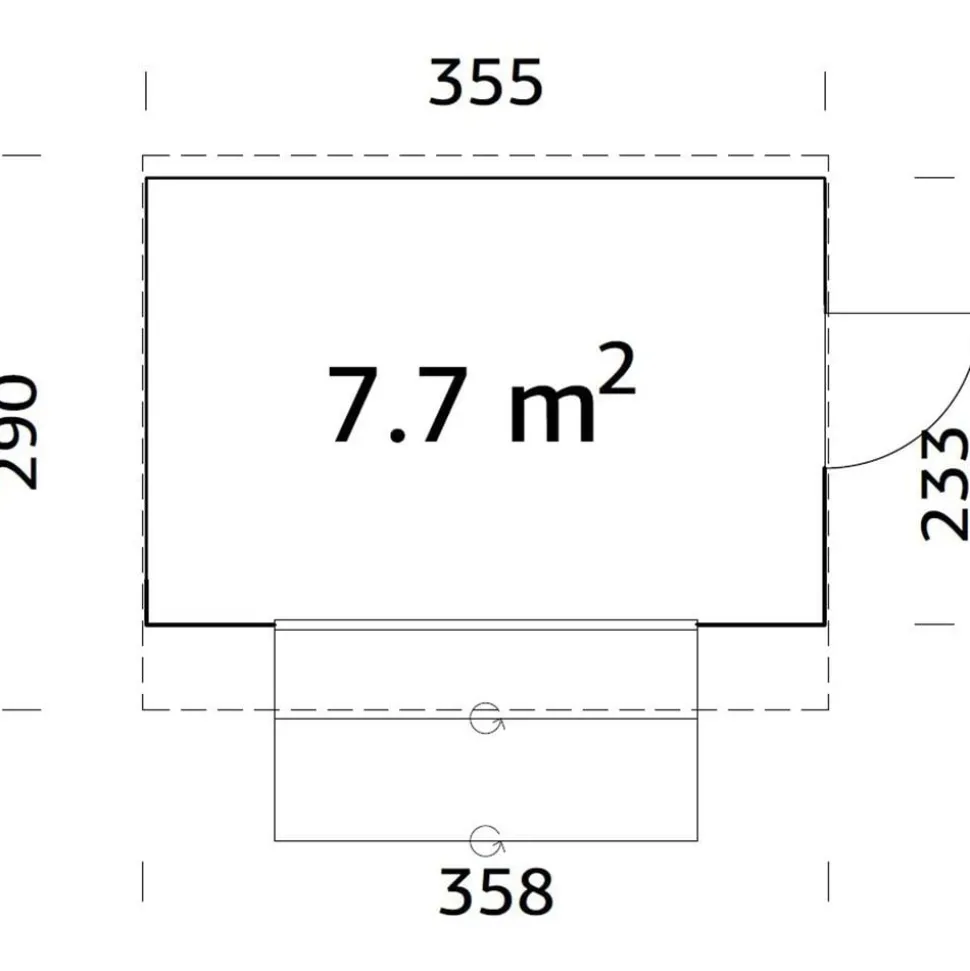 Palmako Marktstand Kira, ca. B355/H264/T290 cm
