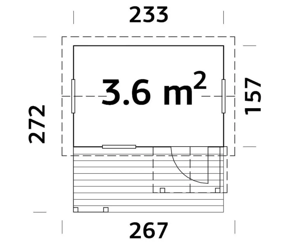 Palmako Spielhaus Otto, ca. B267/H219/T272 cm