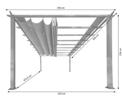 Paragon Outdoor Pavillon Florenz, ca. B505/H236/T350 cm