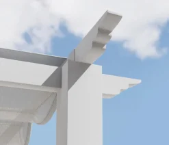 Paragon Outdoor-Pergola Florida 1116, inkl. Sonnensegel weiß, ca. B350,4/H236/T505 cm