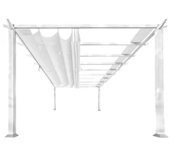 Paragon Outdoor-Pergola Florida 1111, inkl. Sonnensegel weiß, ca. B350,4/H235/T350 cm