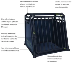 4pets® Hundetransportbox PRO NOIR Line 3