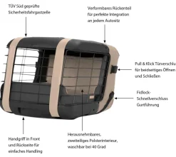4pets® Transportbox CAREE, ca. B47,2/H46,5/T57 cm