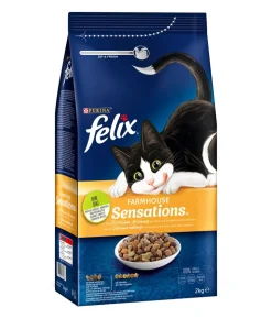 PURINA felix® Trockenfutter für Katzen Sensations, 2 kg