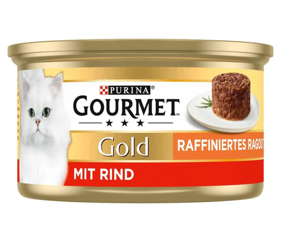 PURINA GOURMET™ Gold Nassfutter für Katzen Raffiniertes Ragout Adult, 12 x 85 g