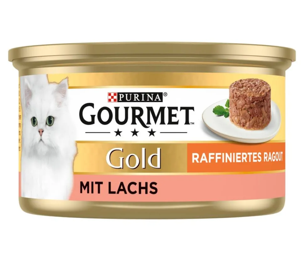 PURINA GOURMET™ Gold Nassfutter für Katzen Raffiniertes Ragout Adult, 12 x 85 g