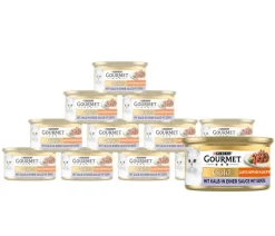 PURINA GOURMET™ Gold Nassfutter für Katzen Zarte Häppchen Adult, 12 x 85 g
