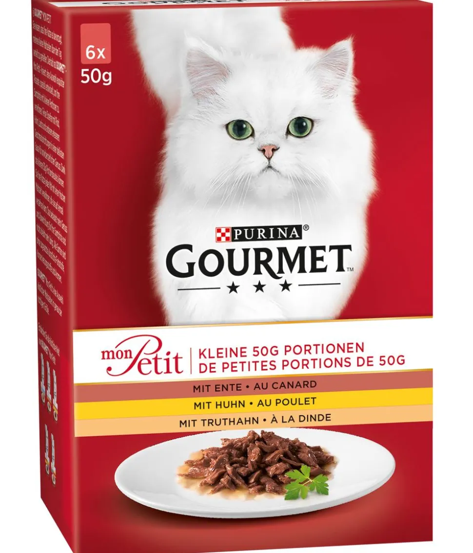 PURINA GOURMET™ Nassfutter für Katzen Mon Petit, 6 x 50 g