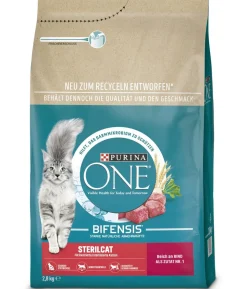 PURINA ONE® Trockenfutter für Katzen Sterilcat, Adult, Rind