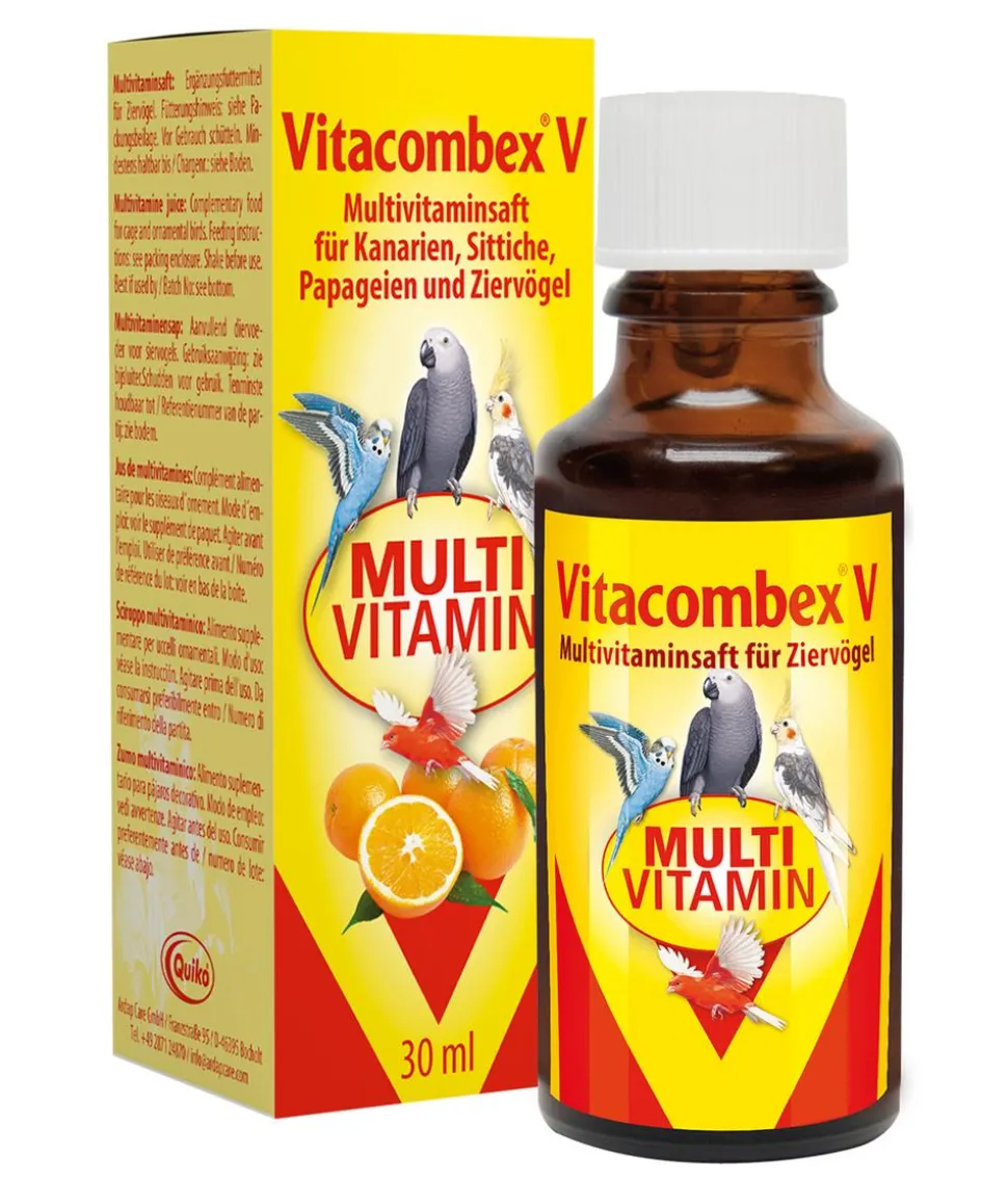 Quiko® Ergänzungsfutter für Ziervögel Multivitaminsaft Vitacombex® V