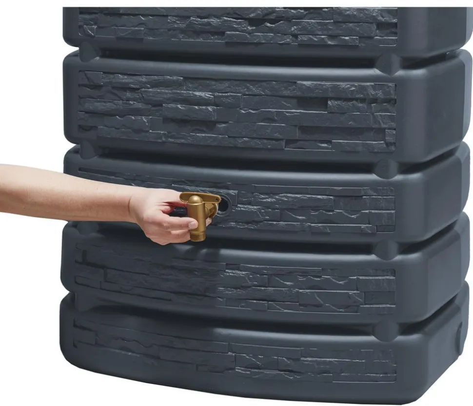4rain Wandtank Slim Stone Decor, 500 l