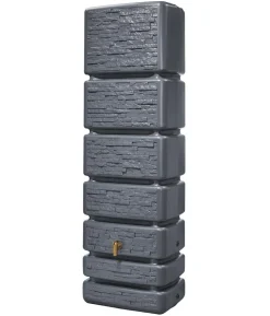 4rain Wandtank Slim Stone Decor, 350 l, ca. B60/H184/T39 cm