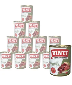 RINTI Kennerfleisch Nassfutter für Hunde, 12 x 800 g