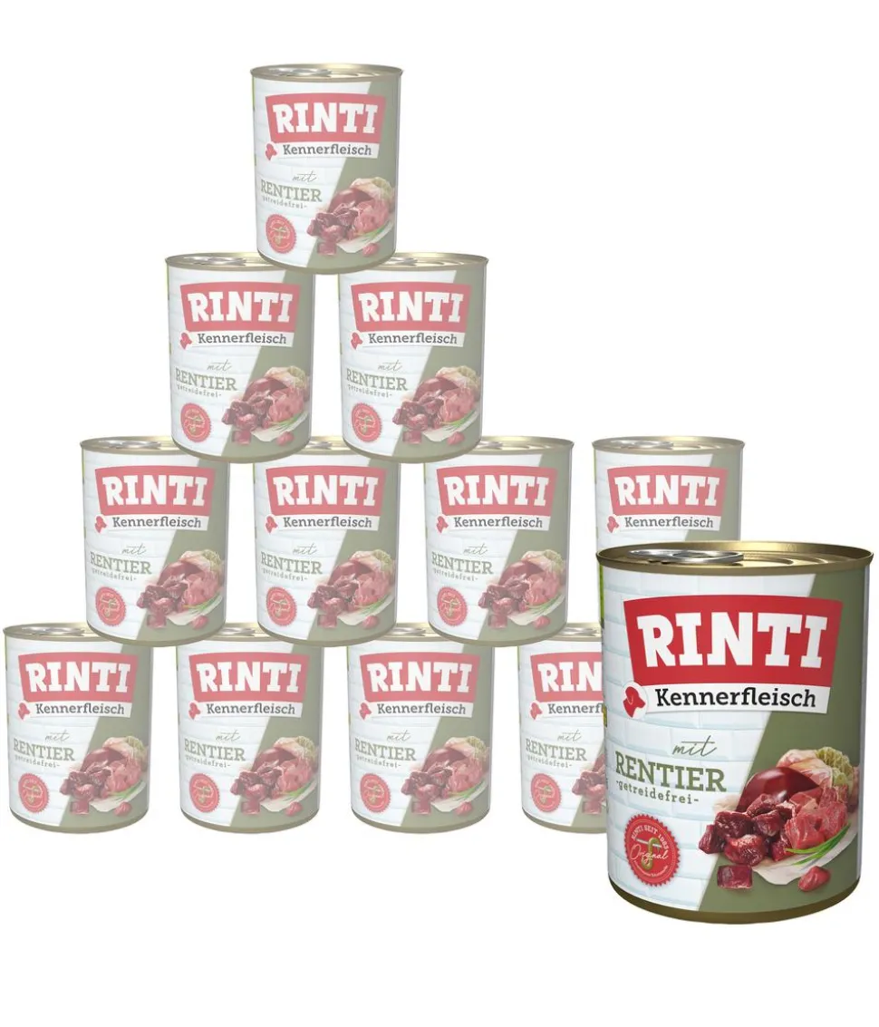RINTI Kennerfleisch Nassfutter für Hunde, 12 x 800 g