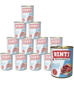 RINTI Kennerfleisch Nassfutter für Hunde, 12 x 800 g