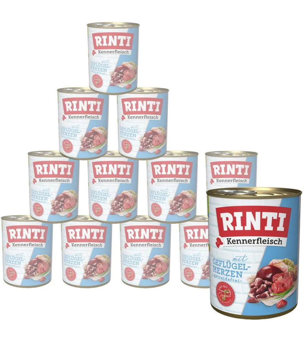 RINTI Kennerfleisch Nassfutter für Hunde, 12 x 800 g