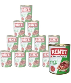 RINTI Kennerfleisch Nassfutter für Hunde, 12 x 400 g