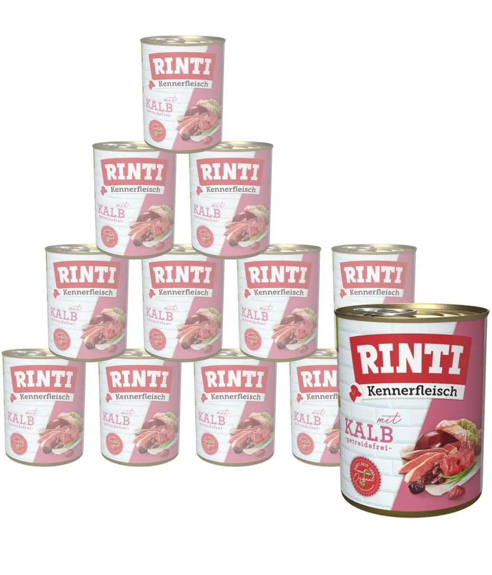 RINTI Kennerfleisch Nassfutter für Hunde, 12 x 800 g