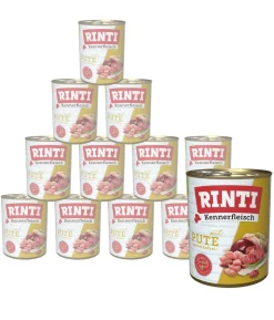 RINTI Kennerfleisch Nassfutter für Hunde, 12 x 800 g