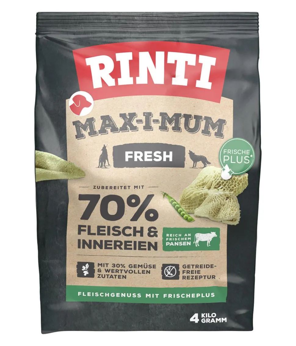 Rinti Trockenfutter für Hunde MAX-I-MUM Fresh Adult, Pansen
