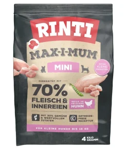 Rinti Trockenfutter für Hunde MAX-I-MUM Mini, Adult, Huhn