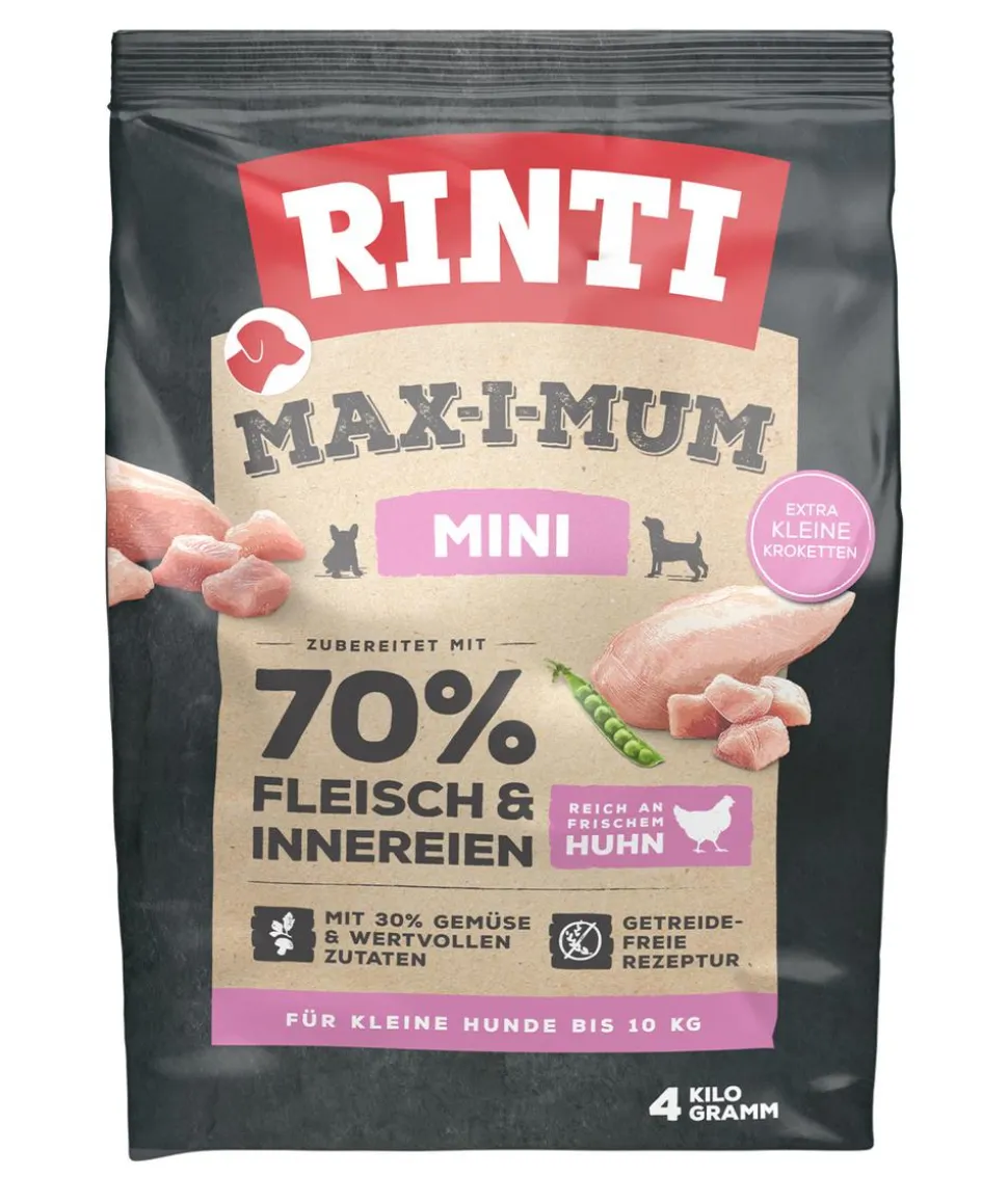 Rinti Trockenfutter für Hunde MAX-I-MUM Mini, Adult, Huhn