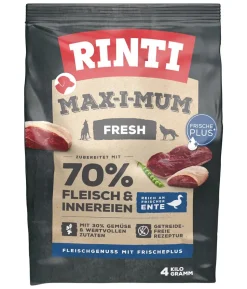 Rinti Trockenfutter für Hunde MAX-I-MUM Fresh Adult, Ente