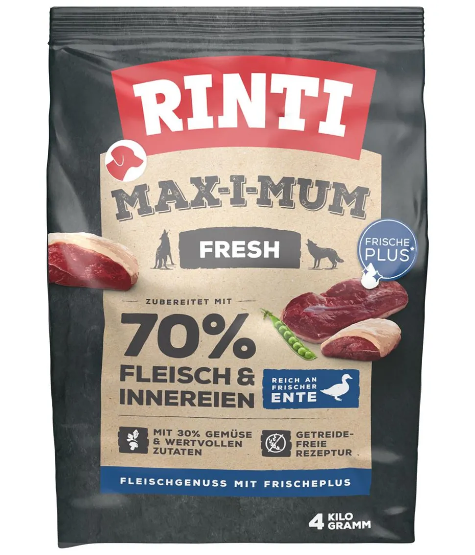 Rinti Trockenfutter für Hunde MAX-I-MUM Fresh Adult, Ente