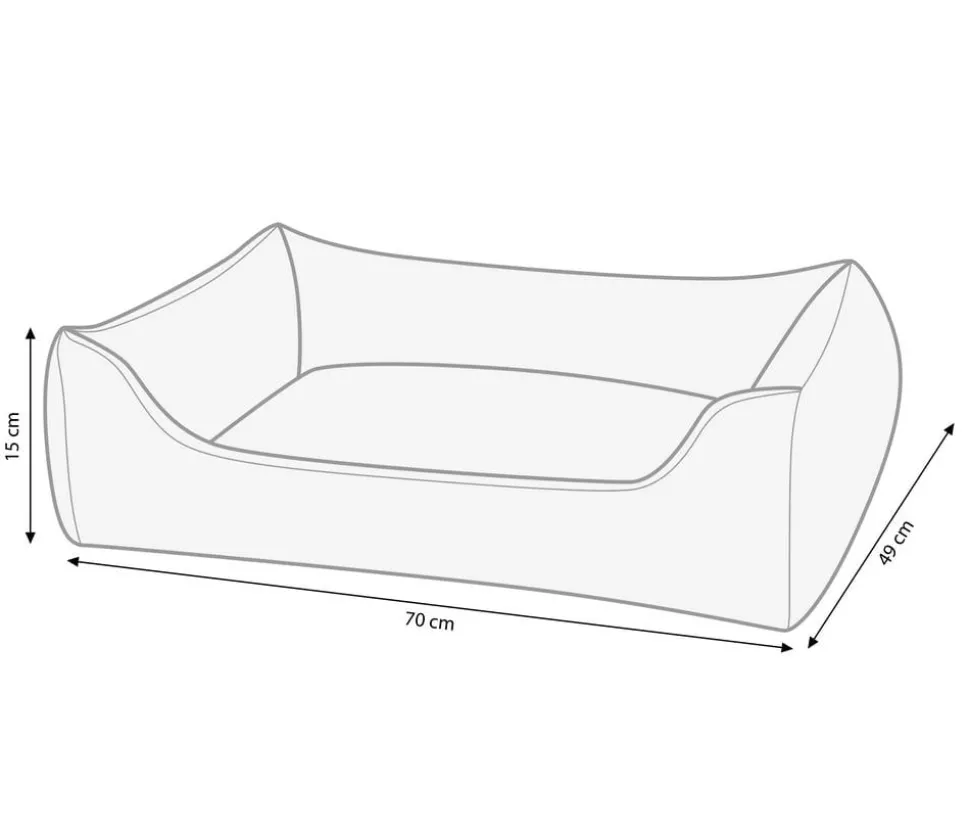 Rohrschneider Kuschelbett Coon, rechteckig, ca. B70/H15/T49 cm