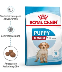 ROYAL CANIN® Trockenfutter für Hunde Medium Puppy