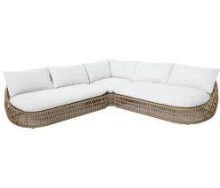 Royal Garden Geflecht-Sofa Norden, 3-teilig