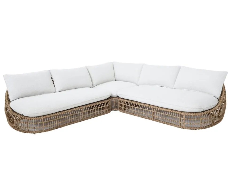 Royal Garden Geflecht-Sofa Norden, 3-teilig