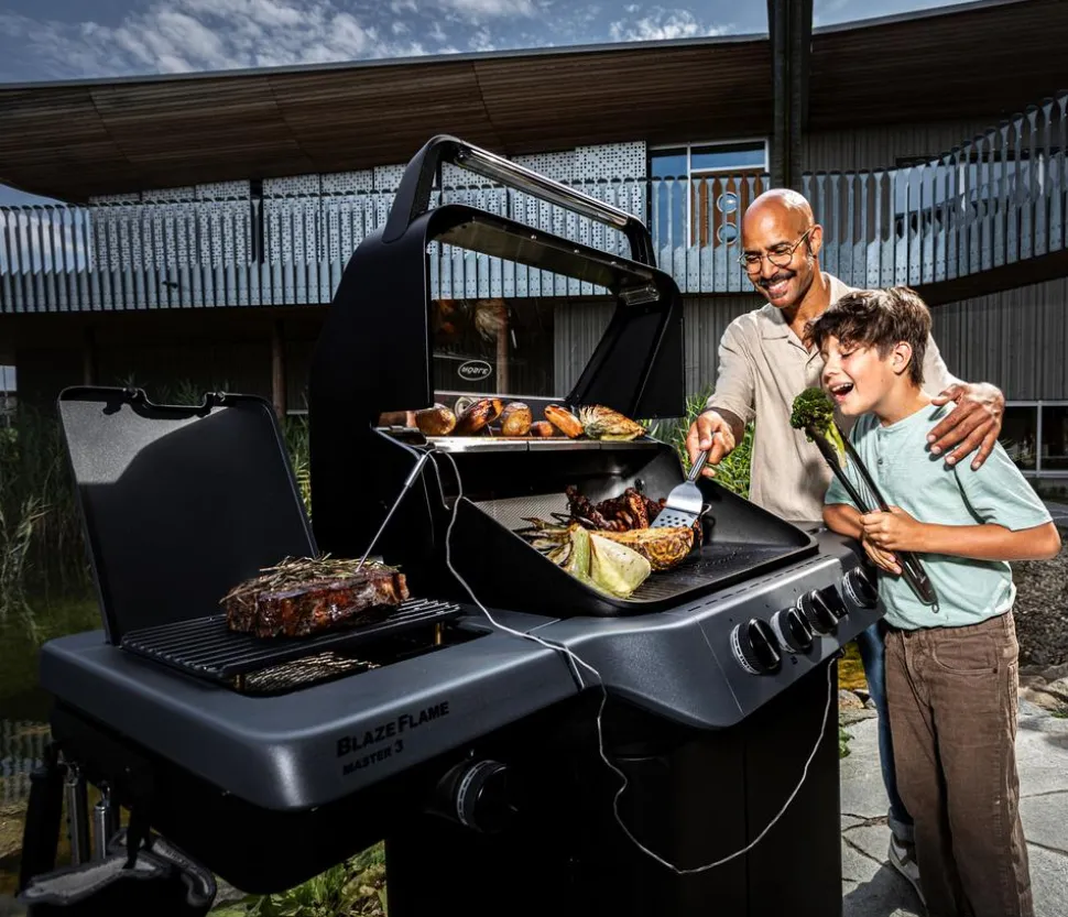 Rösle Gasgrill Blazeflame Master 3 50 mbar, ca. B141/H123/T69 cm