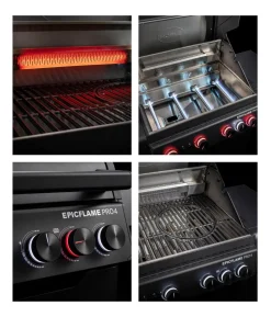 Rösle Gasgrill Epicflame Pro 4 50 mbar, ca. B119/H138/T61 cm