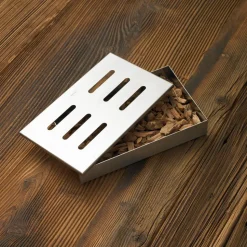 Rösle Räucherbox, Edelstahl, ca. B13,5/H3,5/T21,5 cm
