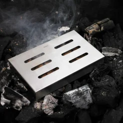 Rösle Räucherbox, Edelstahl, ca. B13,5/H3,5/T21,5 cm