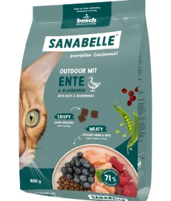 Sanabelle® Life Trockenfutter für Katzen Outdoor Adult, Ente & Blaubeere