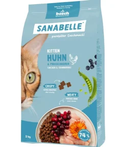 Sanabelle® Life Trockenfutter für Katzen Kitten, Huhn & Preiselbeeren