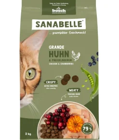 Sanabelle® Life Trockenfutter für Katzen Grande Adult, Huhn & Preiselbeere