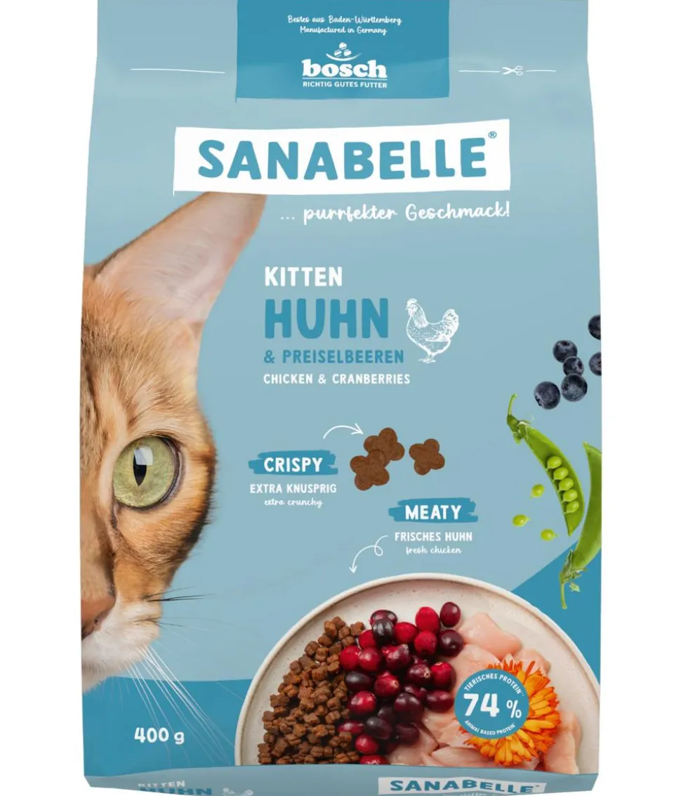 Sanabelle® Life Trockenfutter für Katzen Kitten, Huhn & Preiselbeeren