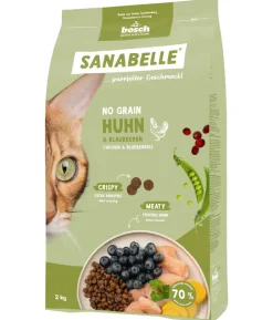 Sanabelle® Life Trockenfutter für Katzen No Grain Adult, Huhn & Blaubeere
