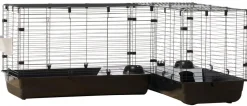 SAVIC Eck-Nagerheim Cubix Corner, schwarz, ca. B198/H63,5/T50 cm