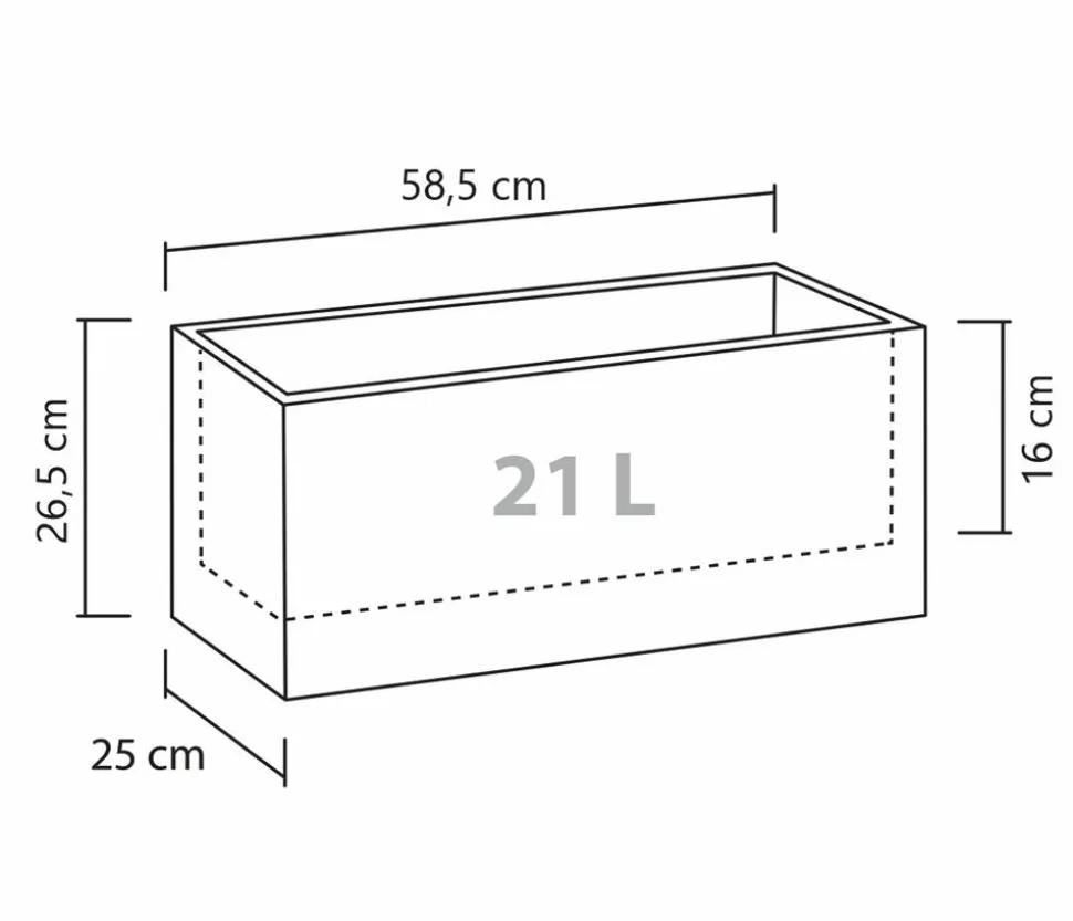Scheurich Kunststoff-Kasten C-Cube Long, rechteckig