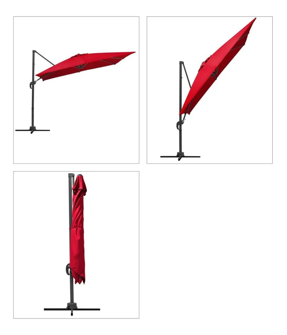 Schneider Ampelschirm Rhodos Junior, quadratisch, ca. B270/T270 cm