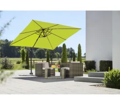 Schneider Classics Ampelschirm Rhodos Junior, quadratisch, ca. B270/T270 cm